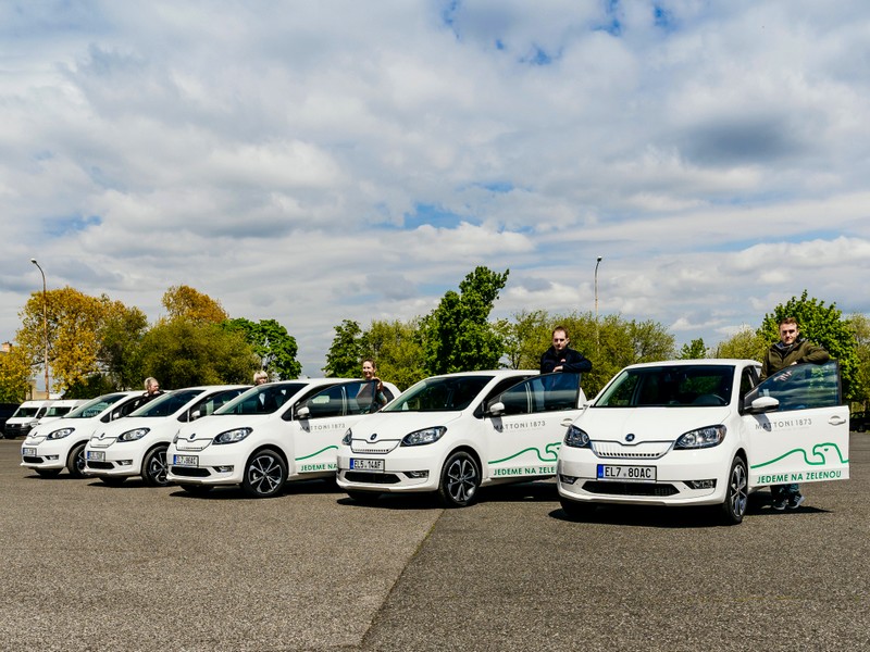 Mattoni 1873 pořizuje 10 elektromobilů Škoda Citigoe iV 